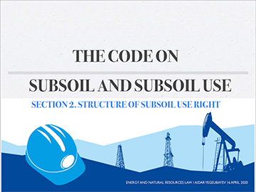 Pdf: Structure of Subsoil Use Right 16 April 2020