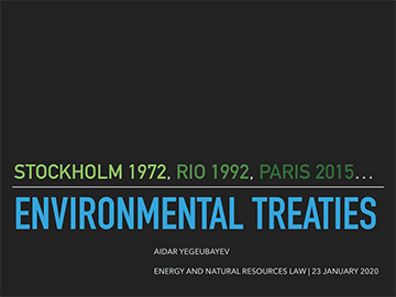 Pdf: ENVIRONMENTAL TREATIES 23 January 2020