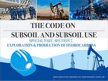 Pdf: SSU Code. Exploration and Production of Hyrdocarbons 23 April 2020